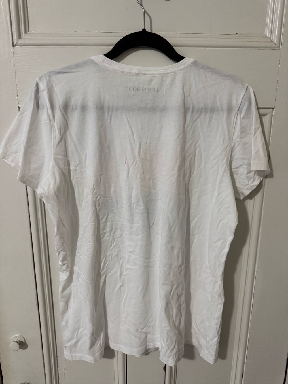 Life is Good White Graphic Tee with Sunset Print - Picture 5 of 7